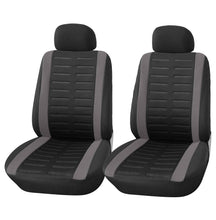 Carica l&#39;immagine nel visualizzatore di Gallery, Upgrade4cars Coprisedili Auto Universale, B1 Nero Grigio - Anteriore - Ilgrandebazar