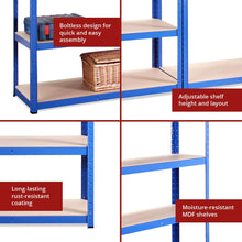 Carica l&#39;immagine nel visualizzatore di Gallery, G-Rack 0024 180 x 120 x 40cm Carichi Pesanti-Scaffali di Stoccaggio-5... - Ilgrandebazar