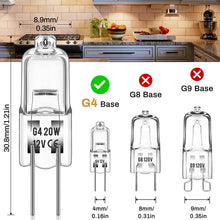 Carica l&#39;immagine nel visualizzatore di Gallery, Lampadine Alogene G4 （10 pezzi）12V 20W 2800K Luce bianca calda dimmerabile lampadina alogena Per la sostituzione di lampadari di cristallo, luci di segnalazione, illuminazione della cucina, ecc.