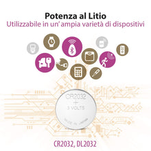 Carica l&#39;immagine nel visualizzatore di Gallery, Pile CR2032 - Confezione da 10 Batterie a Bottone al Litio - 10 Pack