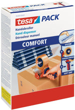 Carica l&#39;immagine nel visualizzatore di Gallery, Tesa 06400-00001-02 Tesapack Dispenser Comfort 1 x 66m x 50mm, Blue, Orange - Ilgrandebazar
