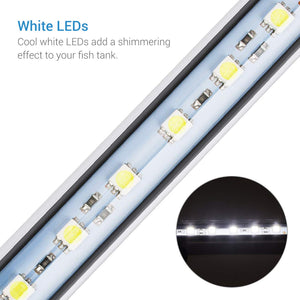 NICREW Luce Bianca LED Sommergibile per Acquari, 6.5W 58cm 58 cm,