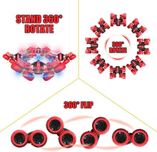 Carica l&#39;immagine nel visualizzatore di Gallery, OUTTUO Macchina Telecomandata, 4x4 Auto Radiocomandata 360° Rotazione Acrobatica con Luci a LED, Macchina Radiocomandata per Bambini Regalo per Bambini Regalo-Rosso