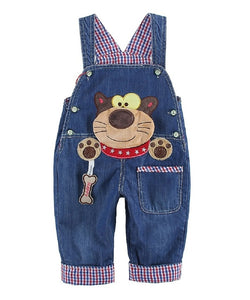 DEBAIJIA Bambino Ragazza Ragazzo Jeans Tuta Blu Salopette Denim Cartone... - Ilgrandebazar