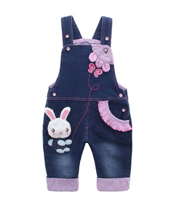 DEBAIJIA Bambino Ragazza Ragazzo Jeans Tuta Blu Salopette Denim Cartone... - Ilgrandebazar