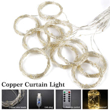 Carica l&#39;immagine nel visualizzatore di Gallery, Tenda Luminosa Natale 3m * 300 LED Luci Impermeabile IP65 con 8... - Ilgrandebazar