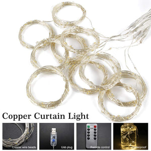 Tenda Luminosa Natale 3m * 300 LED Luci Impermeabile IP65 con 8... - Ilgrandebazar