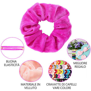 Wanxida 50 Pezzi Elastici per Capelli in Velluto, Scrunchies Velluto,... - Ilgrandebazar