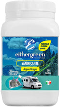 Carica l'immagine nel visualizzatore di Gallery, Eithergreen SANIFICANTE - Elimina odori per acque grigie - per lavandini, bagni e doccie di camper, caravan e roulotte - 20 bustine idrosolubili da 20g