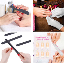 Carica l&#39;immagine nel visualizzatore di Gallery, GeekerChip Kit Rimozione Smalto Semipermanente Clip,10 x Clip per Dita,100 x Tamponi di Cotone,2 x Lime per Unghie,1x Curetta,1 x Spingi Cuticole Raschietto