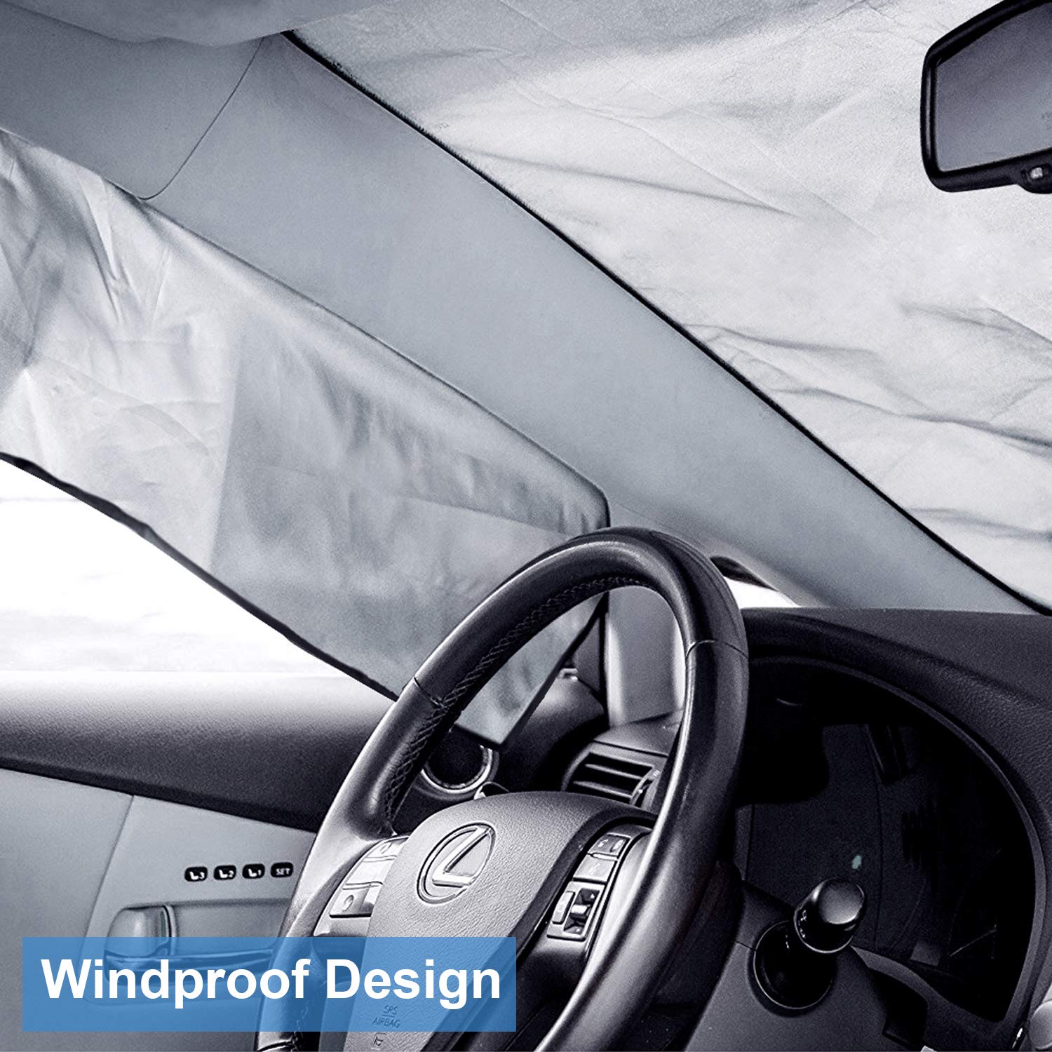 Mezza copertura per auto copertura per parabrezza antigelo superiore  protezione per parasole protezione per polvere di