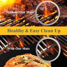 Carica l'immagine nel visualizzatore di Gallery, YOWAO Tappetini da Barbecue, Il Tappetino Antiaderente in Teflon BBQ Griglia Tappetini - Facile da Pulire, Riutilizzabile, Durevole, Resistente al Calore(Set di 6 )