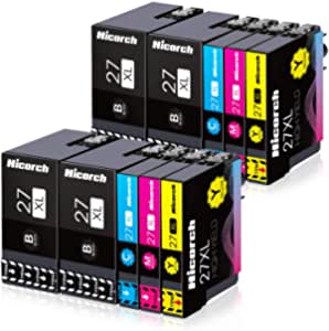 JARBO  Hicorch  27 XL compatibili per Epson 27XL 4 Nero,2 Ciano,2 Magenta,2 Giallo