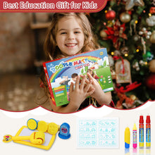 Carica l'immagine nel visualizzatore di Gallery, Tappeto Doodle Grande 150×100cm, Doodle Tappetino da Disegno Magico, Disegno Magico Aqua Mat, Acqua Tappeto, Bonus con 4 Penne Magiche, Timbri E Set di Rulli, Bambini