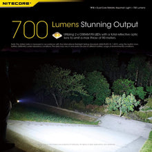 Carica l'immagine nel visualizzatore di Gallery, NITECORE TIP SE Dual-Core Metallic Keychain Light - 700 Lumen - NERO