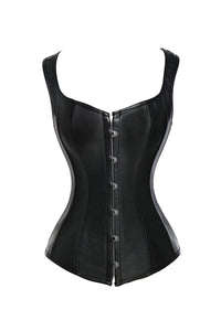COMFREE Bustino Donna Gotico Vintage Similpelle Cincher Osso M, Nero - Ilgrandebazar