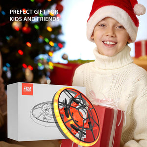 Mini Drone per Bambini, Giocattoli Bambini Elicottero Telecomandato Aereo RC con Luci LED Gadget Compleanno Natale Regali Ragazzi Ragazze 8 9 10 11 12 Anni Giochi da Giardino Interno Esterno (ARANCIA)