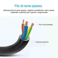 Carica l&#39;immagine nel visualizzatore di Gallery, EXTRASTAR Presa con interruttore automatico di protezione 10 6 Posti, Nero - Ilgrandebazar