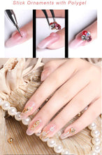Carica l&#39;immagine nel visualizzatore di Gallery, Polygel Nail Kit Poligel Unghie Ricostruzione Set Completo 30ML x 4 Colori, Facile da Applicare, con Bast Top Coat, 100 Forme Doppie, Spazzola a Due Punte, Lima per Unghie, Spatola
