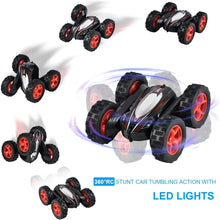 Carica l'immagine nel visualizzatore di Gallery, JYToyz Auto telecomandata, Macchina Telecomandata per Bambini, 4WD RC Auto Telecomandata con Batteria Ricaricabile, 2.4GHZ RC Macchina Acronazia Rotazione a 360 Gradi Regalo per Ragazzi Ragazze