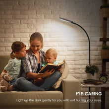 Carica l&#39;immagine nel visualizzatore di Gallery, Lampada da Pavimento a Stelo in LED, Paralume Classico Semplice Black - Ilgrandebazar