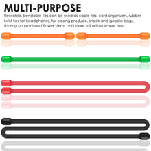 Carica l&#39;immagine nel visualizzatore di Gallery, Senhai 24 Coppie in Twist, Cinghie Silicone 18&quot;12&quot; 3&quot;&amp; 3&quot;+6&quot;+12&quot;+18&quot;, Nero - Ilgrandebazar