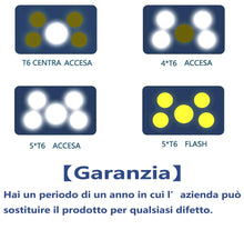 Carica l&#39;immagine nel visualizzatore di Gallery, COOLEAD Torcia Frontale Zoomable 4 Modalità 5 LED Ricaricabile Black - Ilgrandebazar