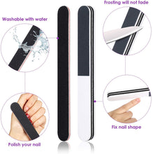 Carica l&#39;immagine nel visualizzatore di Gallery, GeekerChip Kit Rimozione Smalto Semipermanente Clip,10 x Clip per Dita,100 x Tamponi di Cotone,2 x Lime per Unghie,1x Curetta,1 x Spingi Cuticole Raschietto