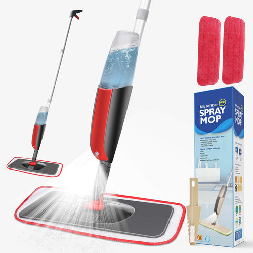 Winpok Lavapavimenti a Spruzzo, Spray Mop Scopa a Rosso - Ilgrandebazar