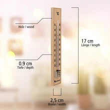 Carica l&#39;immagine nel visualizzatore di Gallery, Lantelme Set di 3 termometri analogici in Legno per Interni ed Esterni, Beige - Ilgrandebazar