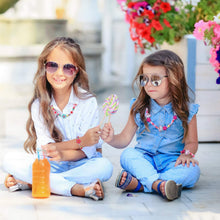 Carica l'immagine nel visualizzatore di Gallery, Herefun 6 Pezzi Gioielli Bambina Collana Braccialetti, Collana Braccialetti Amicizia Bambini Bracciale, Collana e Braccialetti Set Principessa Perline in Legno Regalo Festa Compleanno per Bambina