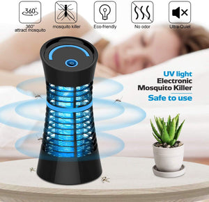 Qomolo Lampada Antizanzare Luce Antizanzare Zanzariera Elettrica Cattura Zanzare Efficiente Lampada Zanzare con Luce UV la Cattura di Piccoli Insetti Zanzara per Casa Ufficio Cucina