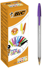 Carica l'immagine nel visualizzatore di Gallery, BIC Cristal 926381 penne multicolore, colori assortiti