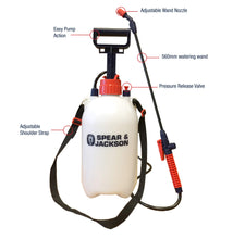 Carica l&#39;immagine nel visualizzatore di Gallery, Spear &amp; Jackson 5LPAPS Spruzzatore a pressione con pompa, 43x18x42 cm, Bianco - Ilgrandebazar