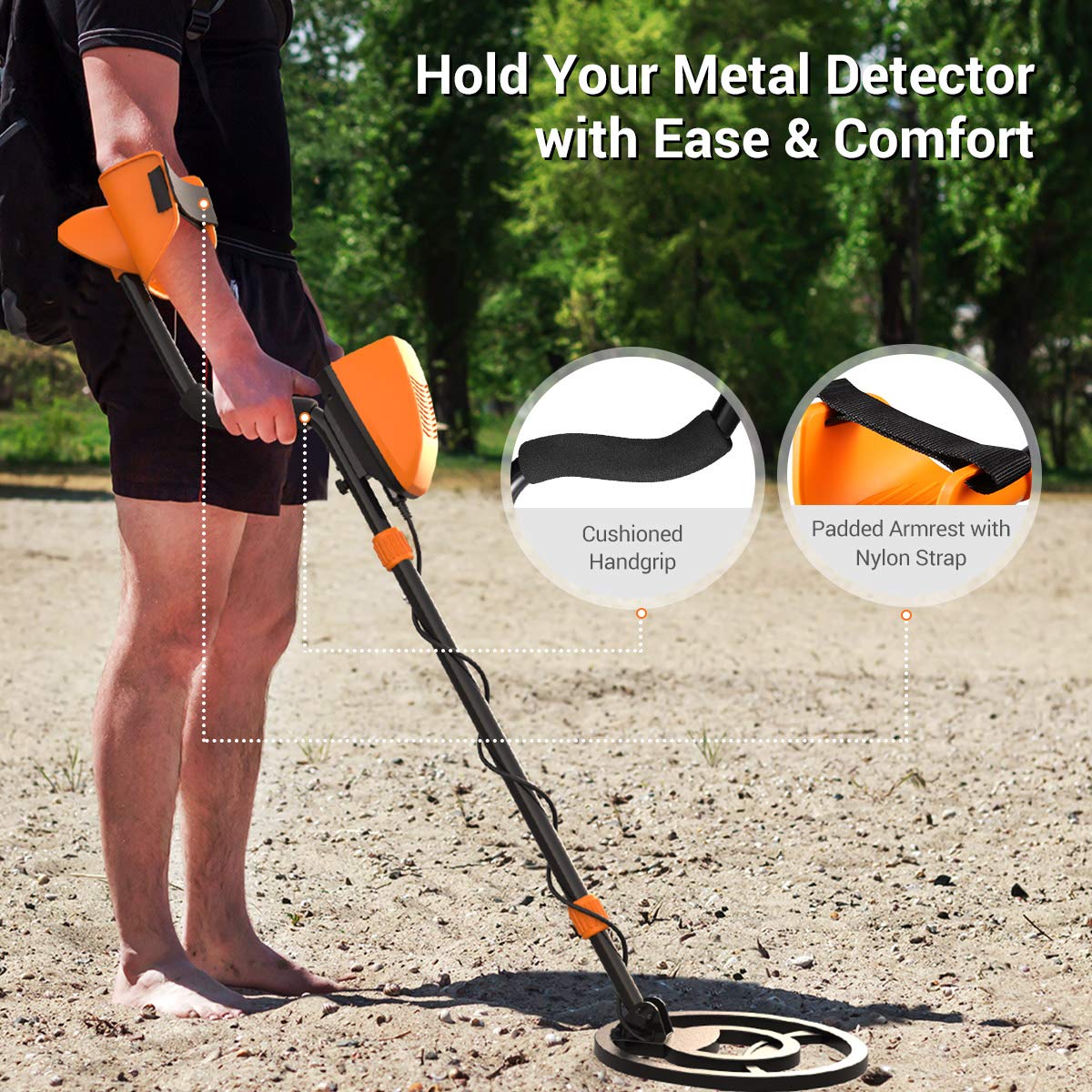Metal Detector Professionale Con Bobina Impermeabile - Per Adulti E Bambini Con Pala - Foto 11