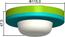 Carica l'immagine nel visualizzatore di Gallery, HUBER MOTION 34, rilevatore di movimento 360°, bianco, efficienza energetica, rilevatore di presenza altamente sensibile grazie a 3 sensori e lenti a matita, protezione IP65
