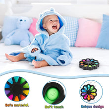 Carica l'immagine nel visualizzatore di Gallery, Pop - it, Pop - it Gigante Antistress Bambino Fidget Toys, Giocattolo Da Spremere Sensoriale in Silicone Antistress per Calmare e Migliorare la Concentrazione Nero
