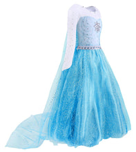 Carica l&#39;immagine nel visualizzatore di Gallery, AmzBarley Vestito da Principessa Regina delle Nevi Abito 3-4 anni, Blu - Ilgrandebazar