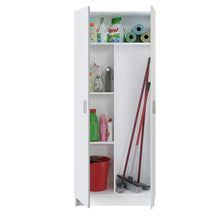 Carica l'immagine nel visualizzatore di Gallery, 13Casa Kawai A6 Armadio multiuso, 73x37x180 h cm, Melamina, Colore 1, Bianco - Ilgrandebazar