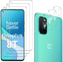 Carica l'immagine nel visualizzatore di Gallery, GESMA per Oneplus 8T Vetro Temperato (3 Pezzi) e Pellicola Fotocamera per Oneplus 8T Protezione Lente Pellicola Posteriore (3 Pezzi)
