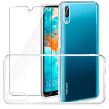 Carica l&#39;immagine nel visualizzatore di Gallery, Leathlux Cover Huawei Y6 2019 Custodia + Pellicola Vetro Temperato, chiaro - Ilgrandebazar