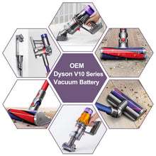 Carica l'immagine nel visualizzatore di Gallery, Batteria di Ricambio Dyson V10, LONGFIT 25,2V 5000mAh Dyson V10 SV12 Batteria per Cyclone V10 Animal V10 Absolute V10 Fluffy V10 Motorhead Aspirapolvere