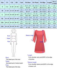 Carica l'immagine nel visualizzatore di Gallery, GRACE KARIN Abito Donna Estivo Vestito Chiffon Manica Corta Estiva Top Casual in Chiffon Girocollo