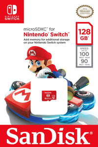 SanDisk MicroSDXC UHS-I Scheda per Nintendo Switch 128 128 GB, Rosso (Red)