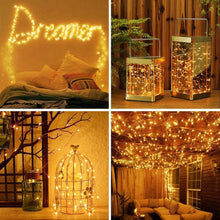 Carica l&#39;immagine nel visualizzatore di Gallery, OxyLED Catene Luminosa Solare Esterno,30M 300 LED Luci Solari Esterno Catena Luminosa con 8 Modalità,IP65 Impermeabileluce Lucine da Esterno/Interno Decorative per Giardino,Natale,Cortile,Festa