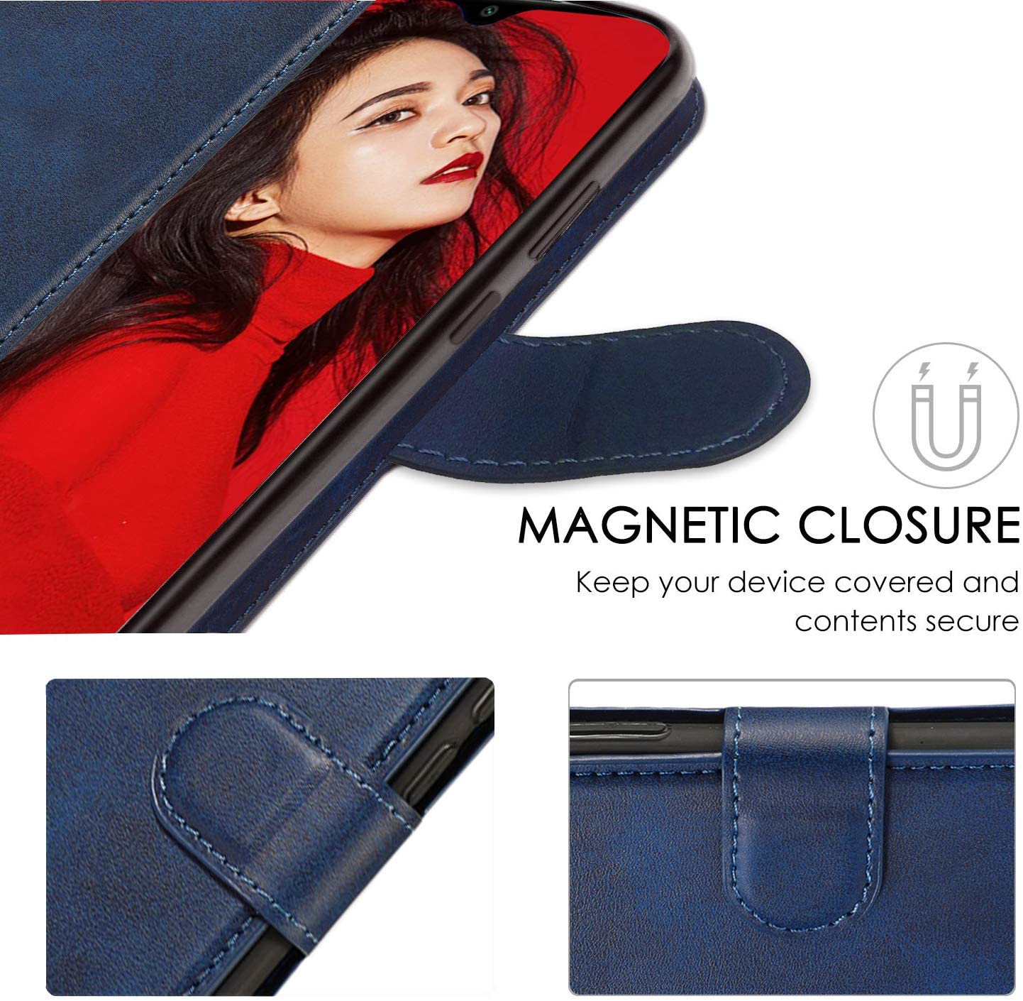 Custodia Portafoglio Per Xiaomi Redmi Note 8 PRO - Design Animale, Protezione 360°, Kawaii - Foto 8