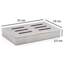 Carica l&#39;immagine nel visualizzatore di Gallery, BBQ-Toro - Affumicatore in Acciaio Inox Cherry I, 21 x 13 x 3,5 cm, argento - Ilgrandebazar