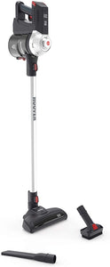 Hoover FD22G Scopa Ricaricabile 2 in 1 Freedom, senza sacchetto, Autonomia fino a 25 minuti, Serbatoio da 0.7 litri, 76 dB, Grigio Perlato