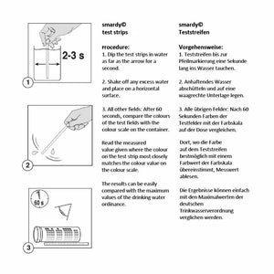 SMARDY Kit - 10x 9in1 Strisce 10 Strisce, Test Per Acqua Potabile - Ilgrandebazar