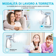 Carica l&#39;immagine nel visualizzatore di Gallery, Aerosol Portatile Silenzioso, AU YAT Macchina Aerosol Adulti, USB-C Ricaricabile Aerosol Portatile con 2 Maschere e Boccaglio, 2 Modalità Regolabili, Aerosol Ultrasuoni per Viaggi e Uso Domestico
